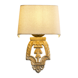 American Country Wood Wall Lighting Nordic Minimalist Fabric Bedroom Bedside Lamp Pastoral Retro Corridor Stairs