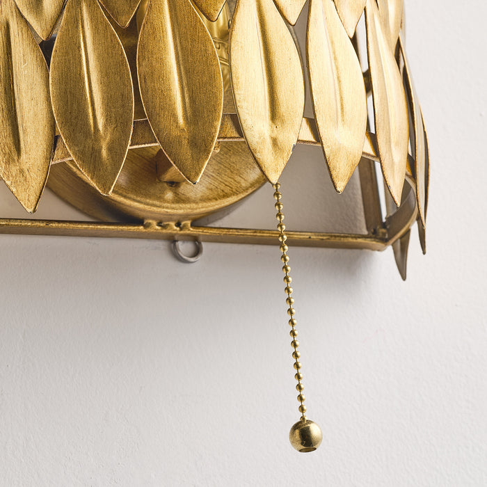 Vintage Gold Leaf Wall Sconce Lighting