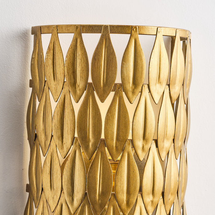 Vintage Gold Leaf Wall Sconce Lighting