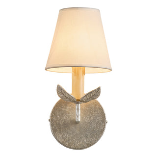 1-Light Industrial Silver Wall Sconces Lighting with Cloth Cover