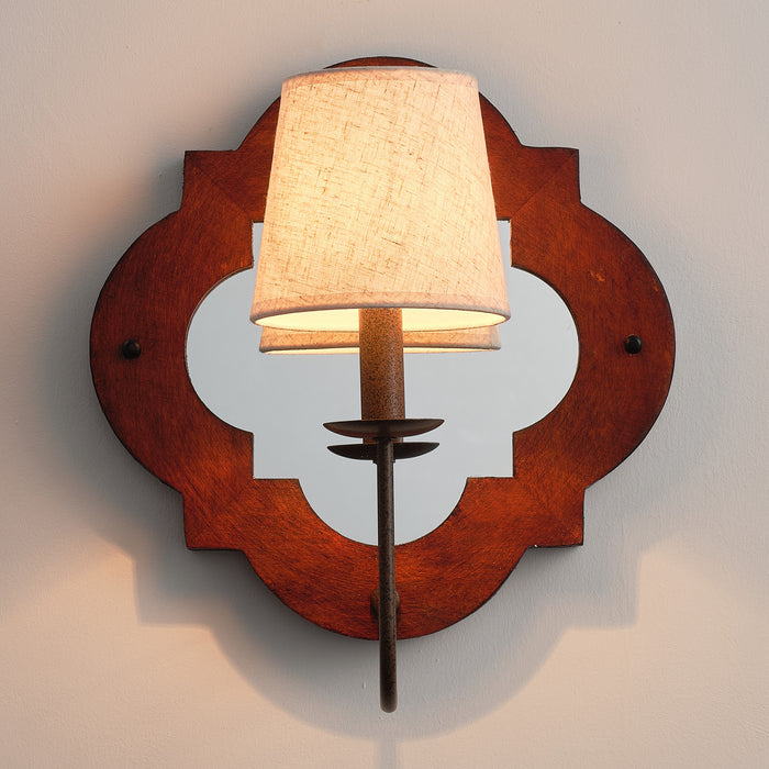 Farmhouse 1-Light Wood Light Rustic Wall Sconce