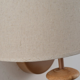 1-Light Round Fabric Wall Sconces Lighting