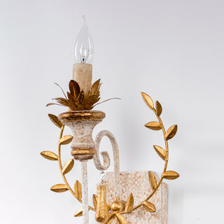 French Country Golden Wheat Single Head Wall Light