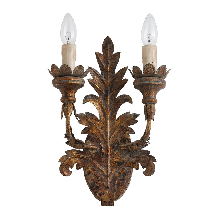 Rustic Leaf Candelabra Wall Sconces Lighting in Living Room, Dining Room, Entrance