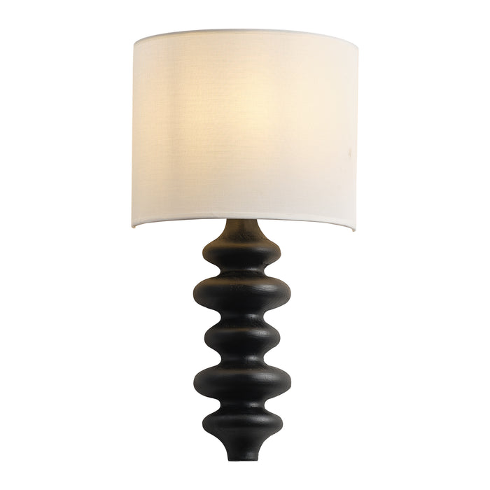 Solid Wood Spiral Wall Sconces Lighting with Shade Decorative for Study Room Living Room Corridor Bedside Light