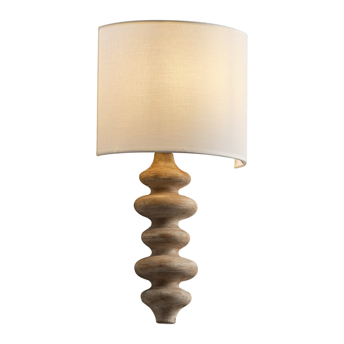 Solid Wood Spiral Wall Sconces Lighting with Shade Decorative for Study Room Living Room Corridor Bedside Light