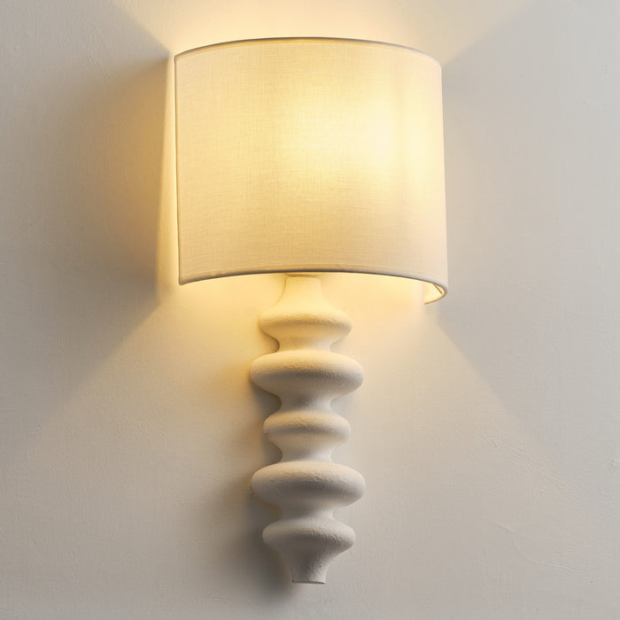 Solid Wood Spiral Wall Sconces Lighting with Shade Decorative for Study Room Living Room Corridor Bedside Light