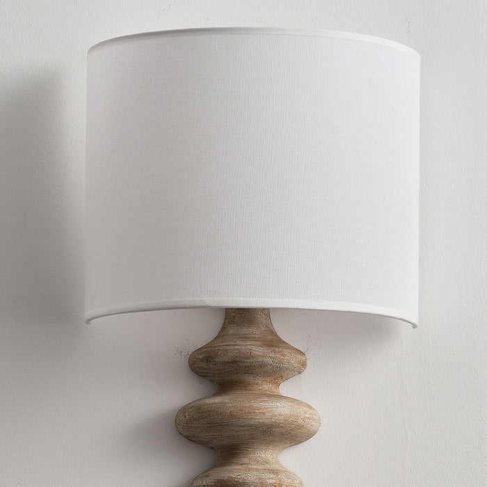 Solid Wood Spiral Wall Sconces Lighting with Shade Decorative for Study Room Living Room Corridor Bedside Light