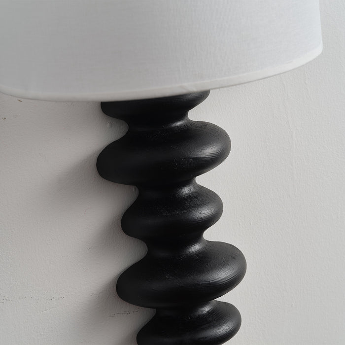 Solid Wood Spiral Wall Sconces Lighting with Shade Decorative for Study Room Living Room Corridor Bedside Light