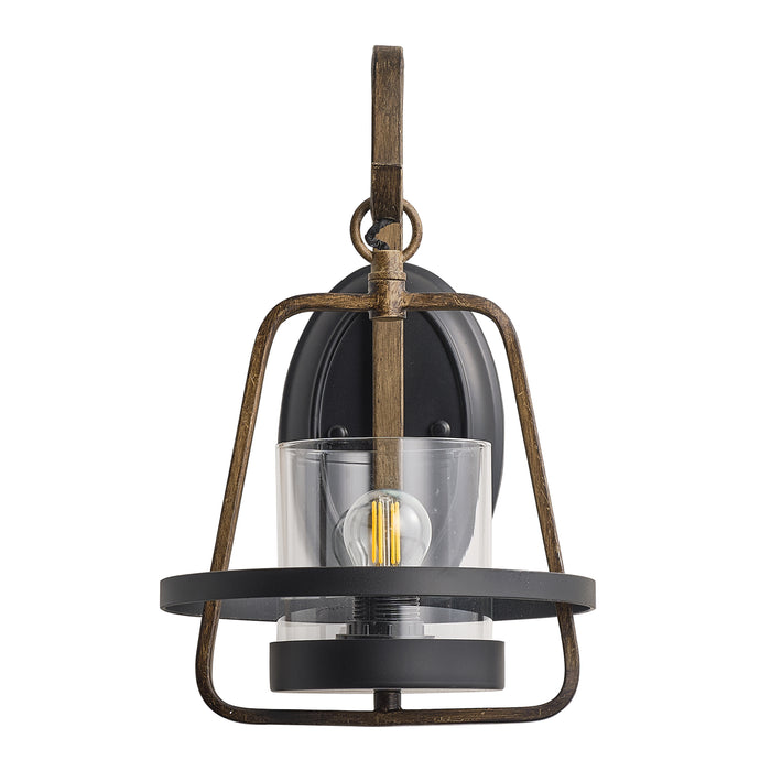 American Rustic Iron Single Head Wall Sconces Lighting in Entrance