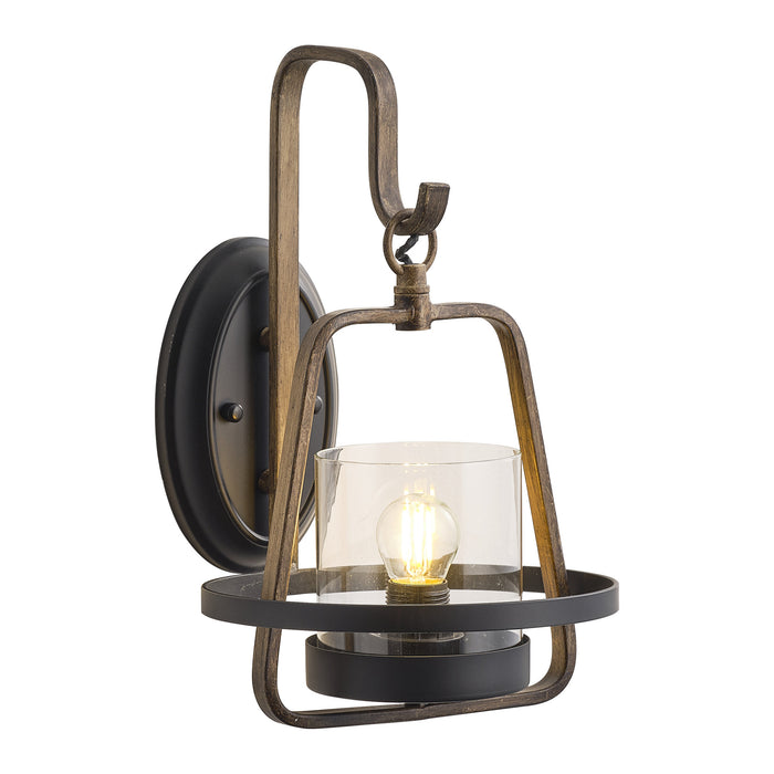 American Rustic Iron Single Head Wall Sconces Lighting in Entrance