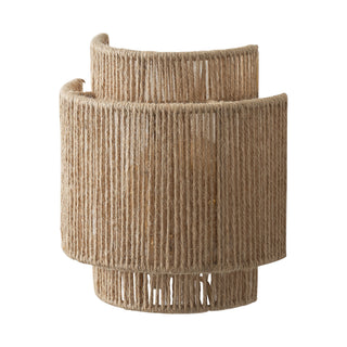 1-Light Farmhouse Rattan Wall Sconce Lighting