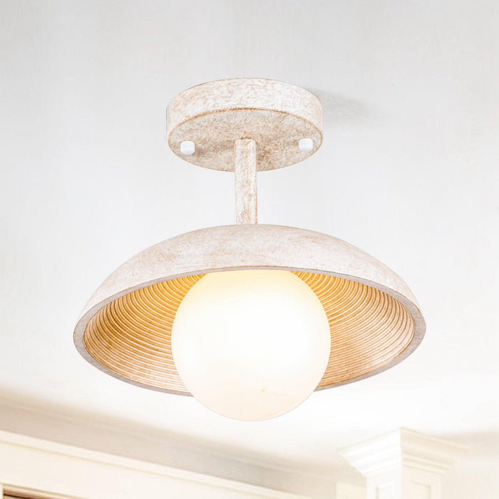 1-Light Iron Farmhouse Pendant Lighting