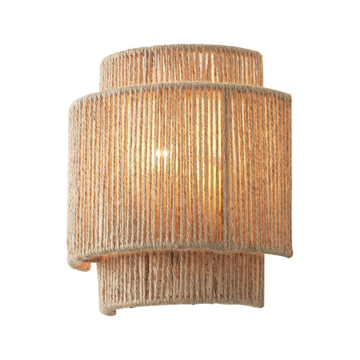 Farmhouse Rattan 1-Light Wall Sconce Light
