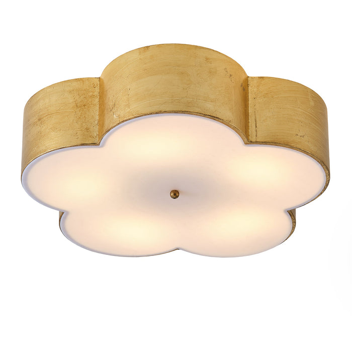 20 Inch Joyce 5-Light Vintage Golden Semi-Flush Mount Ceiling Light