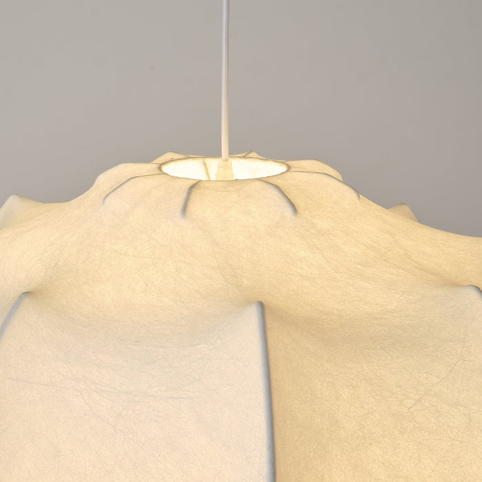 24 Inch Bevis 3-Light White Wabi-sabi Pendant Light