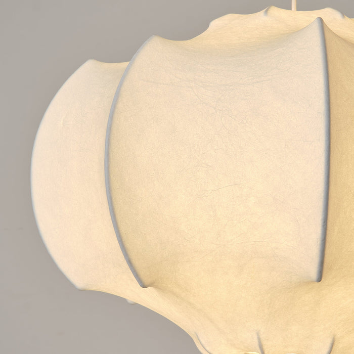 24 Inch Bevis 3-Light White Wabi-sabi Pendant Light