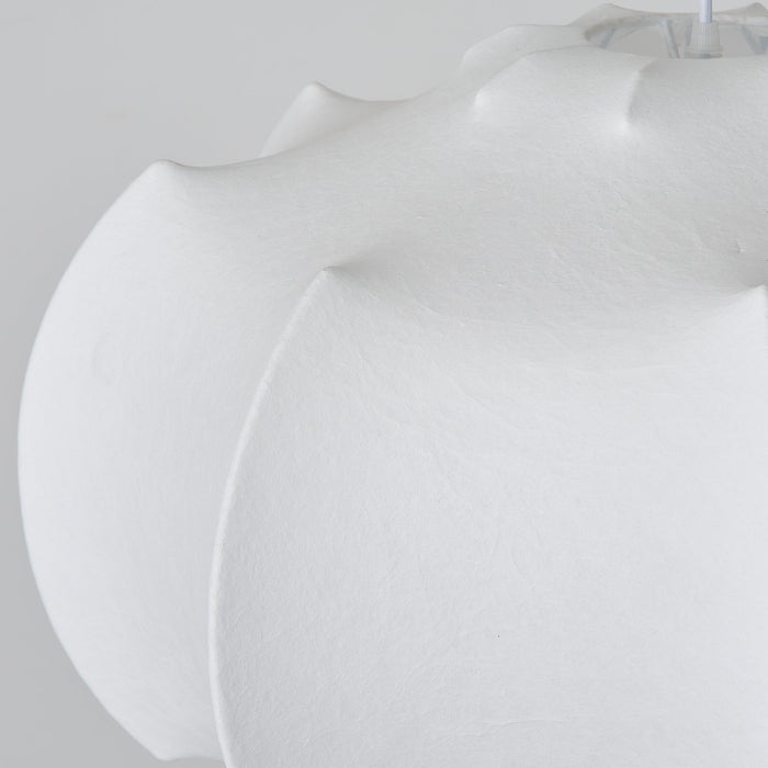 24 Inch Bevis 3-Light White Wabi-sabi Pendant Light