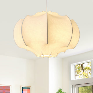 24 Inch Bevis 3-Light White Wabi-sabi Pendant Light