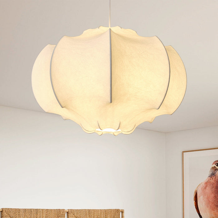 24 Inch Bevis 3-Light White Wabi-sabi Pendant Light