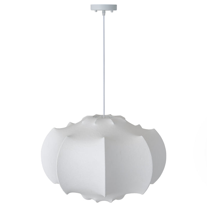 24 Inch Bevis 3-Light White Wabi-sabi Pendant Light