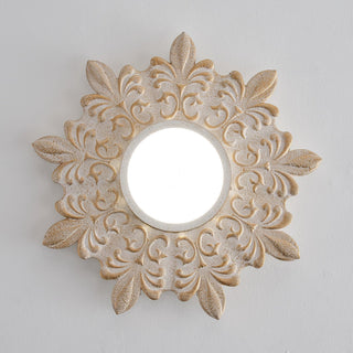 22 Inch White Modern Sunburst Flush Mount LED Lighting
