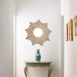 22 Inch White Modern Sunburst Flush Mount LED Lighting