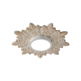 22 Inch White Modern Sunburst Flush Mount LED Lighting