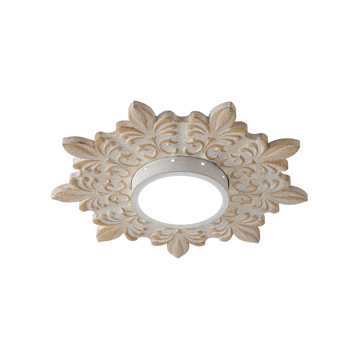 22 Inch White Modern Sunburst Flush Mount LED Lighting