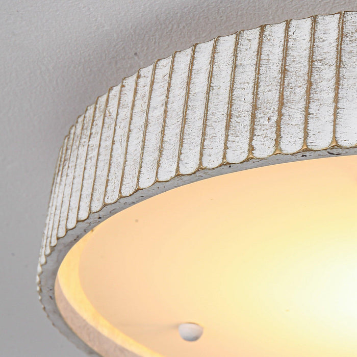 18 Inch White Modern Flush Mount LED Light