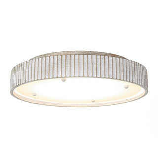 18 Inch White Hamptons Modern Flush Mount LED Light