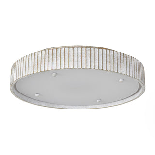 18 Inch White Hamptons Modern Flush Mount LED Light