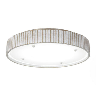 18 Inch White Hamptons Modern Flush Mount LED Light