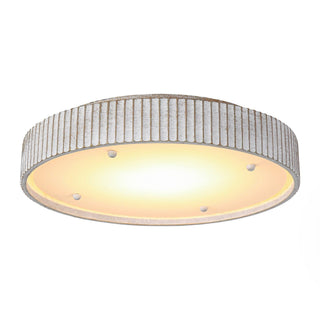 18 Inch White Hamptons Modern Flush Mount LED Light