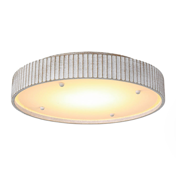 18 Inch White Modern Flush Mount LED Light