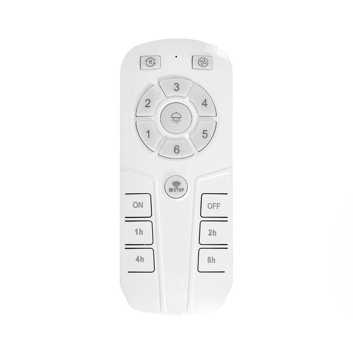 20 Inch White Farmhouse Handmade Wooden Beads Flush Mount Ceiling Fan with APP Remote Control and Lighting