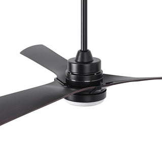 52 Inch Ivy Hamptons Industrial Downrod Mount LED Ceiling Fan with Remote Control