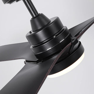 52 Inch Ivy Hamptons Industrial Downrod Mount LED Ceiling Fan with Remote Control