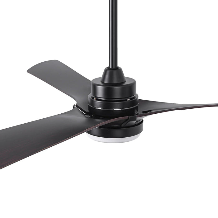 52 Inch Ivy Industrial Downrod Mount LED Ceiling Fan with Remote Control