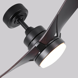 52 Inch Ivy Hamptons Industrial Downrod Mount LED Ceiling Fan with Remote Control