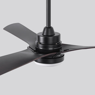 52 Inch Ivy Hamptons Industrial Downrod Mount LED Ceiling Fan with Remote Control