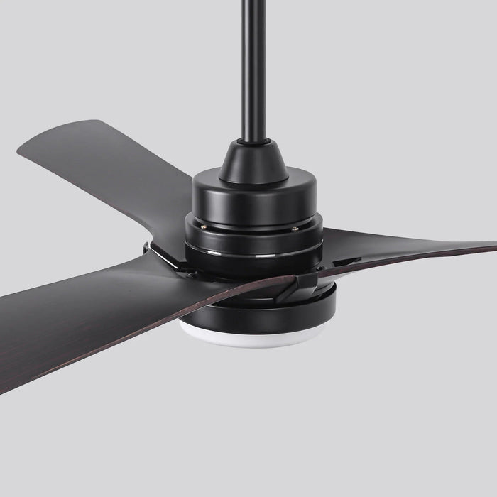52 Inch Ivy Industrial Downrod Mount LED Ceiling Fan with Remote Control