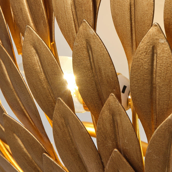 16 Inch 3-Light Farmhouse Golden Semi-Flush Mount Ceiling Lighting