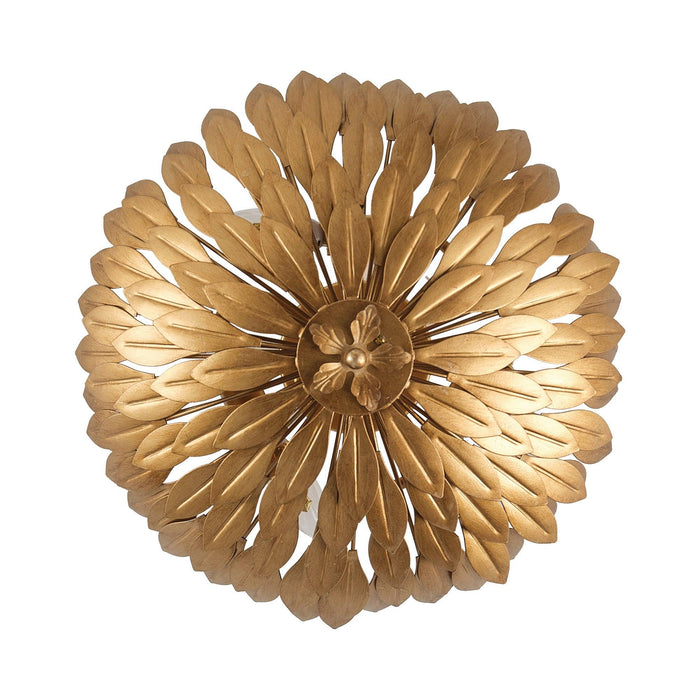 16 Inch 3-Light Farmhouse Golden Semi-Flush Mount Ceiling Lighting