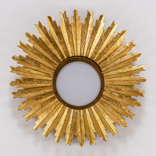 Golden Sunburst Flush Mount LED Lighting