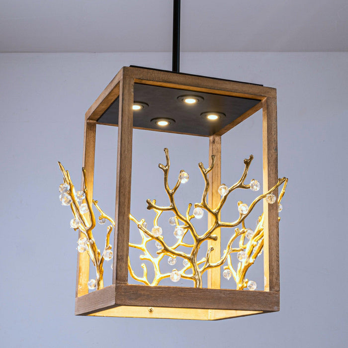 4-Light Modern Branches Pendant Lighting