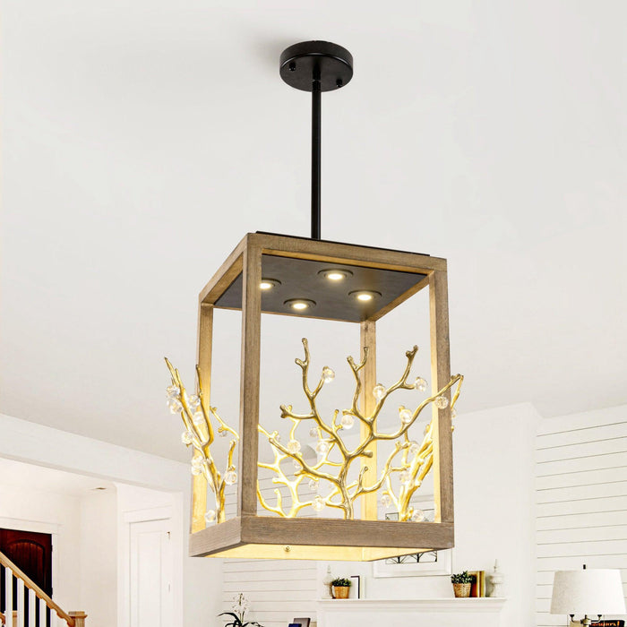 4-Light Modern Branches Pendant Lighting