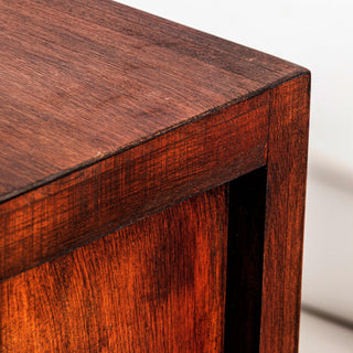 Modern Assembled Brown Two-Drawer Bedside Cabinet