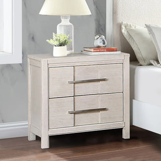23" Berenice Transitional Solid Wood 2-Drawer Nightstand
