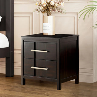 23" Berenice Transitional Solid Wood 2-Drawer Nightstand